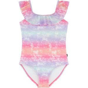 Nautica Girls One-Piece Swimsuit with UPF 50+ Sun Protection, Quick Drying Bathing Suit(Pink Carnation Ombre)
