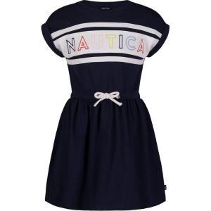 Nautica Girls Short Sleeve Fashion Dress(Peacoat Billboard)