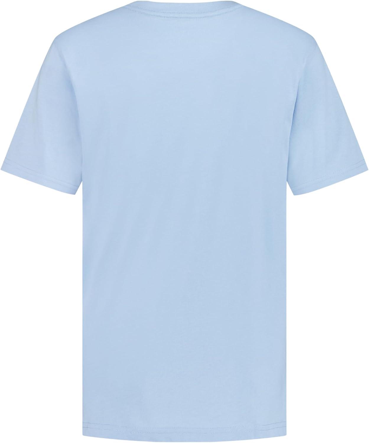 imageNautica Boys Short Sleeve Solid Crew Neck TShirt Soft Comfortable Relaxed FitBlue Bell