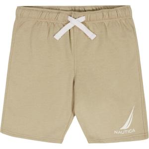 Nautica Boys Pull-on Fleece Shorts, Drawstring Closure(J-class White Pepper)