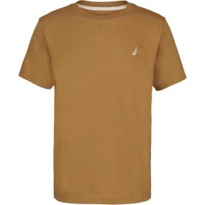 Nautica Boys’ Short Sleeve Solid Crew Neck T-Shirt, Soft, Comfortable, Relaxed Fit(All Spice)