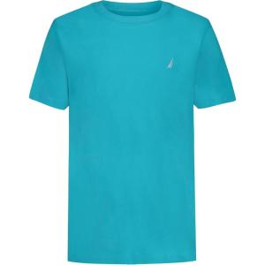 Nautica Boys’ Short Sleeve Solid Crew Neck T-Shirt, Soft, Comfortable, Relaxed Fit(Curacao)