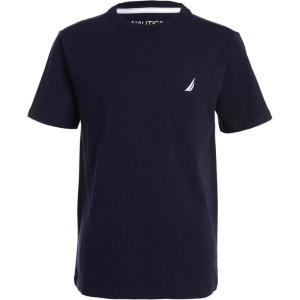 Nautica Boys’ Short Sleeve Solid Crew Neck T-Shirt, Soft, Comfortable, Relaxed Fit(Sport Navy)