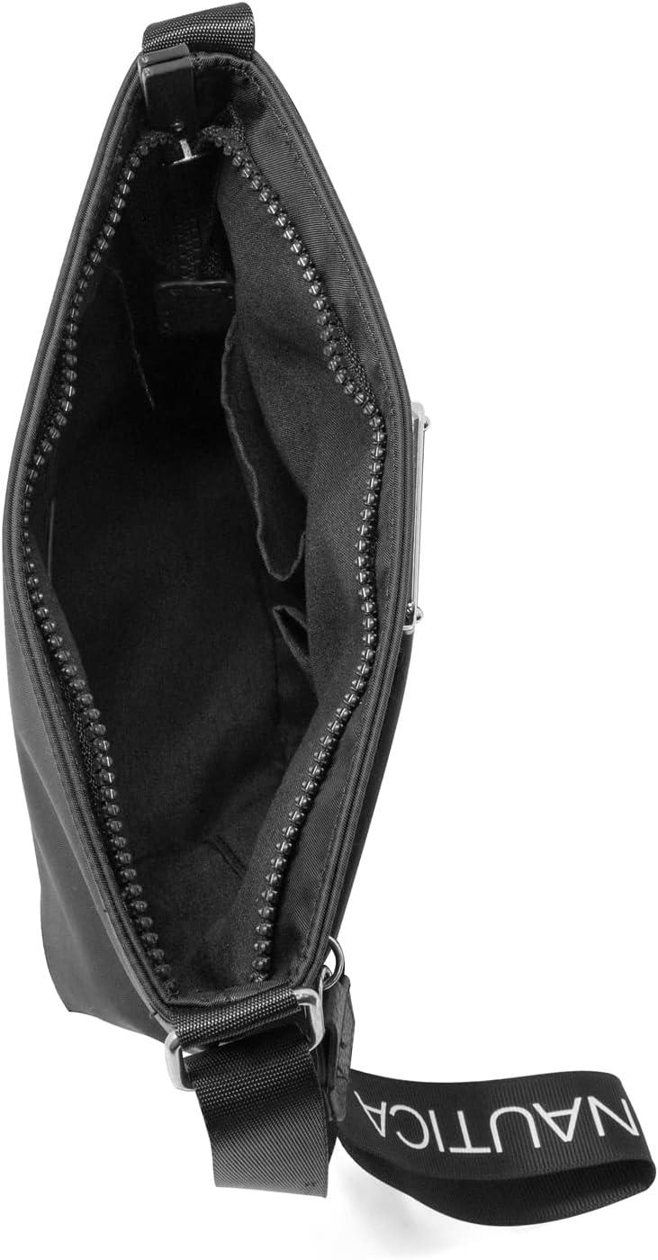 imageNautica Diver Nylon Small Womens Crossbody Bag Purse with Adjustable Shoulder StrapBlack