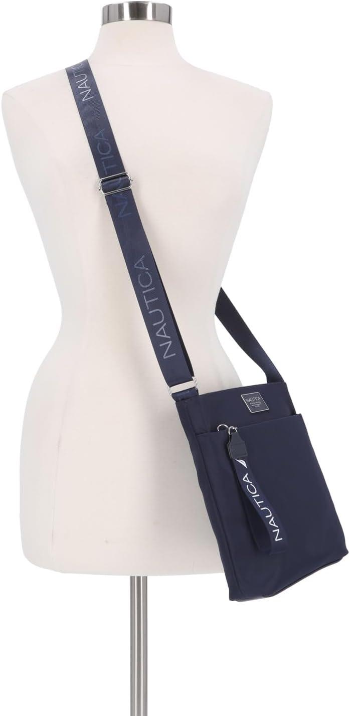 imageNautica Diver Nylon Small Womens Crossbody Bag Purse with Adjustable Shoulder StrapIndigo 2
