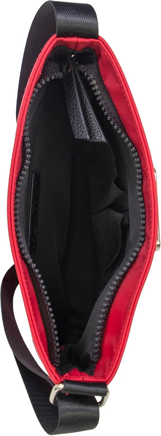 imageNautica Diver Nylon Small Womens Crossbody Bag Purse with Adjustable Shoulder StrapRed