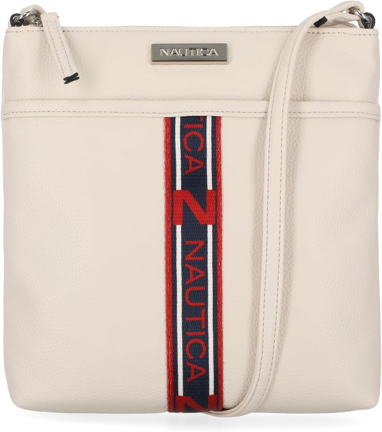 imageNautica Lakeside Signature Jaquard North South Crossbody BagLinked Bone