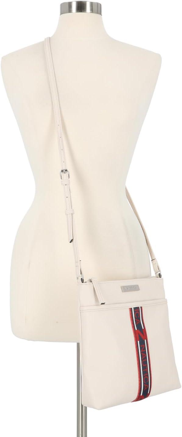 imageNautica Lakeside Signature Jaquard North South Crossbody BagLinked Bone