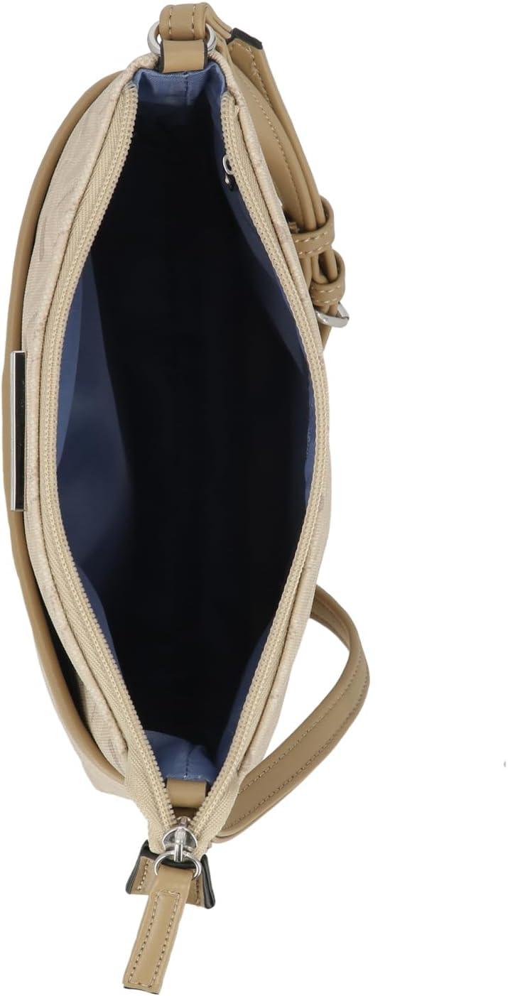 imageNautica Lakeside Signature Jaquard North South Crossbody BagLinked Wheat