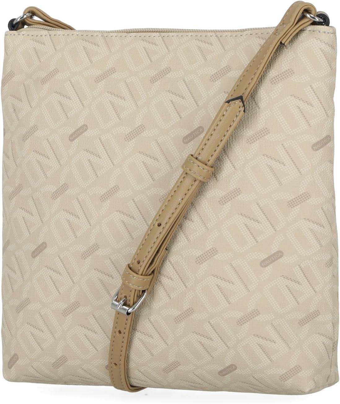 imageNautica Lakeside Signature Jaquard North South Crossbody BagLinked Wheat