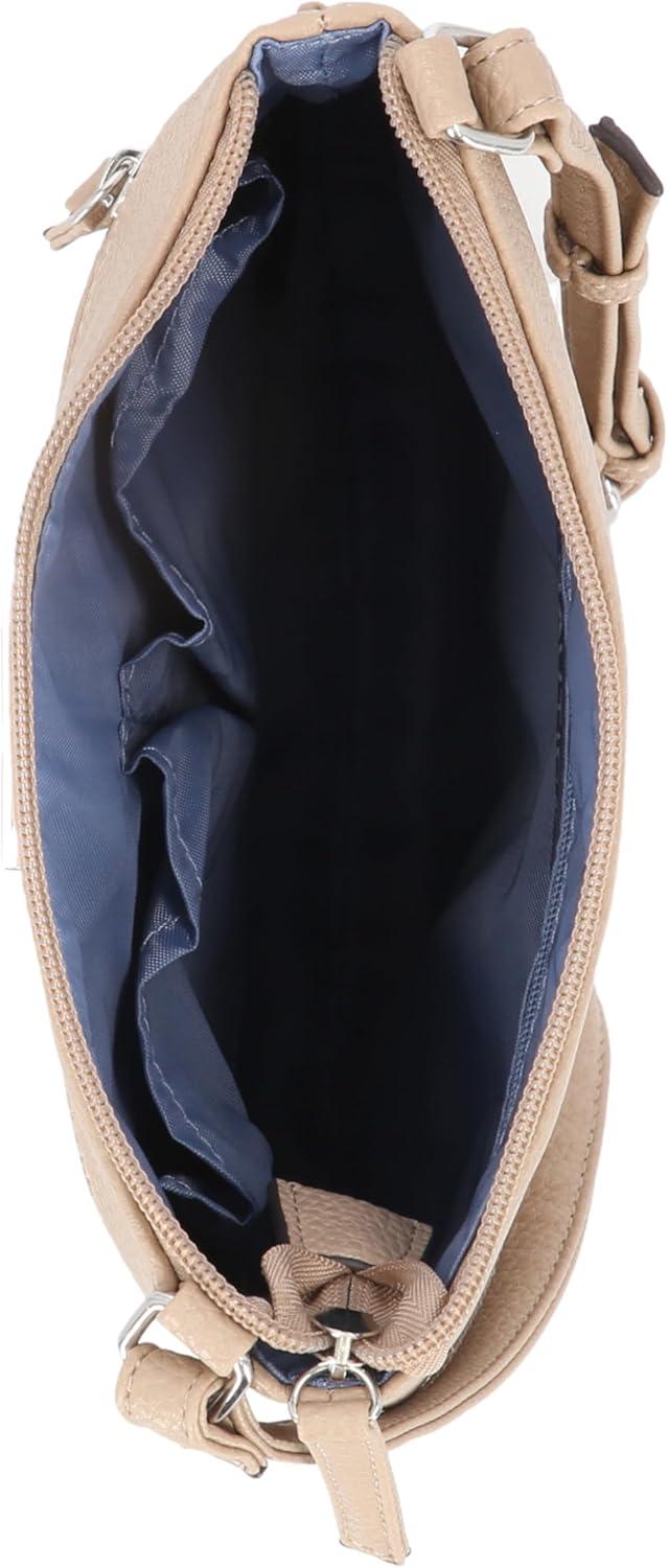 imageNautica Lakeside Signature Jaquard North South Crossbody BagMushroom Bannerman