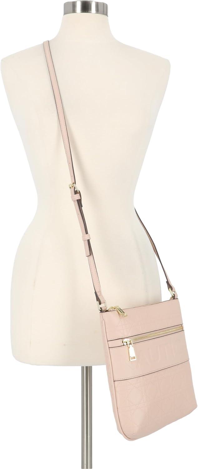 imageNautica Lakeside Signature Jaquard North South Crossbody BagNude Lattice Quilt
