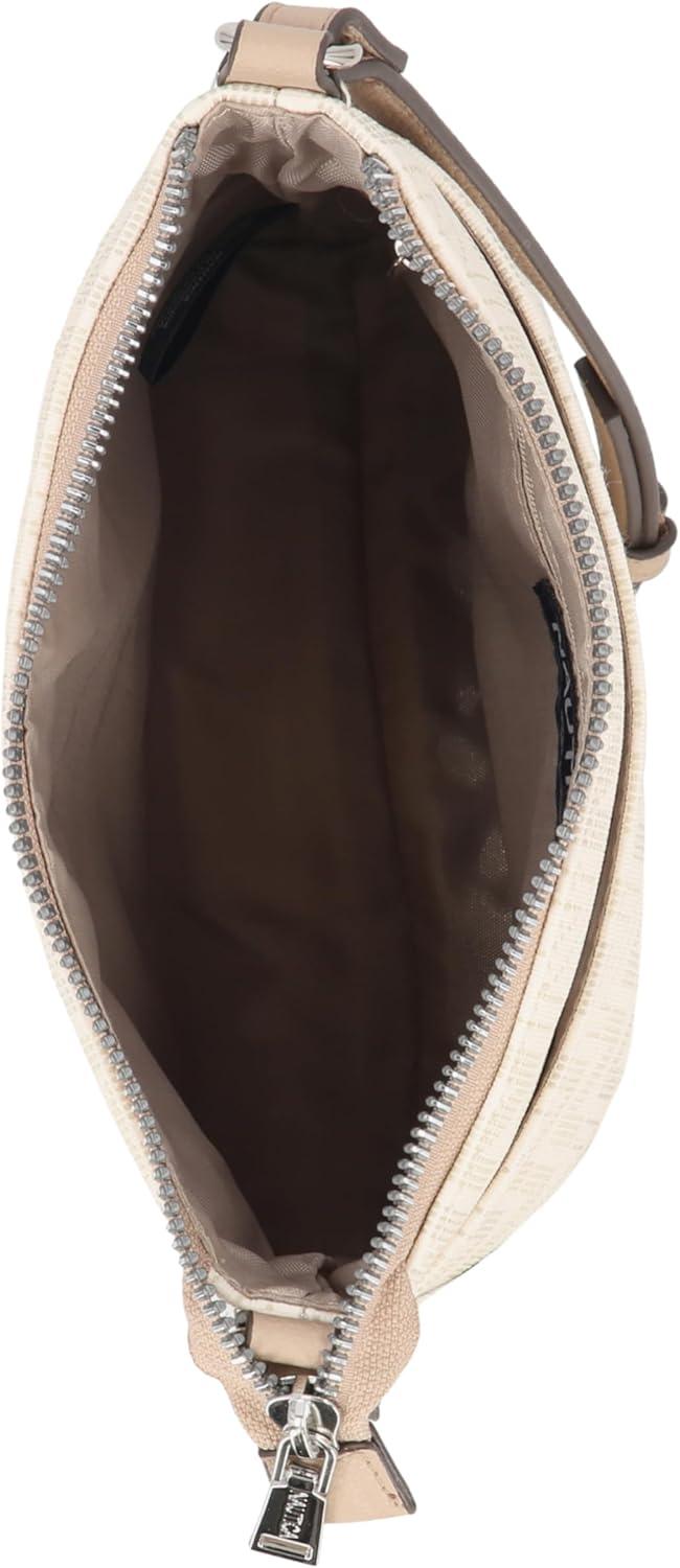 imageNautica Lakeside Signature Jaquard North South Crossbody BagOuter Banks Bone Multi