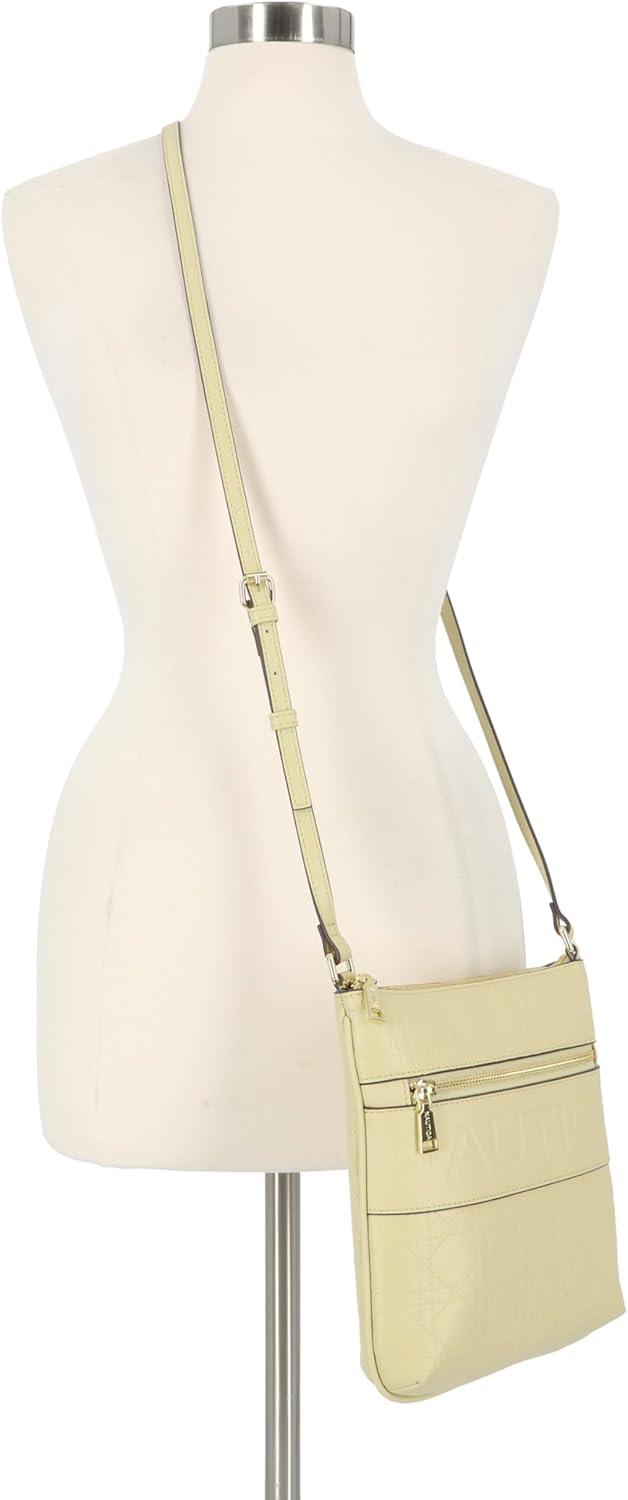 imageNautica Lakeside Signature Jaquard North South Crossbody BagPistachio Lattice Quilt