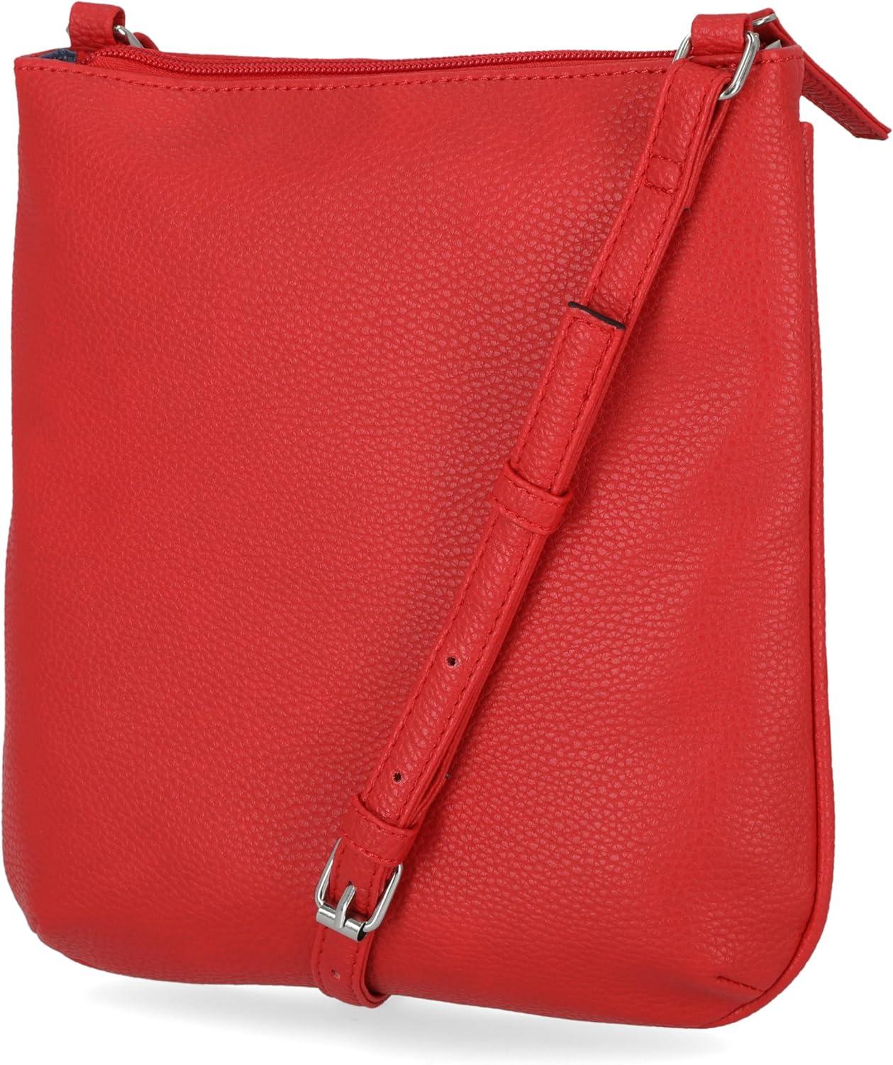 imageNautica Lakeside Signature Jaquard North South Crossbody BagRed Bannerman