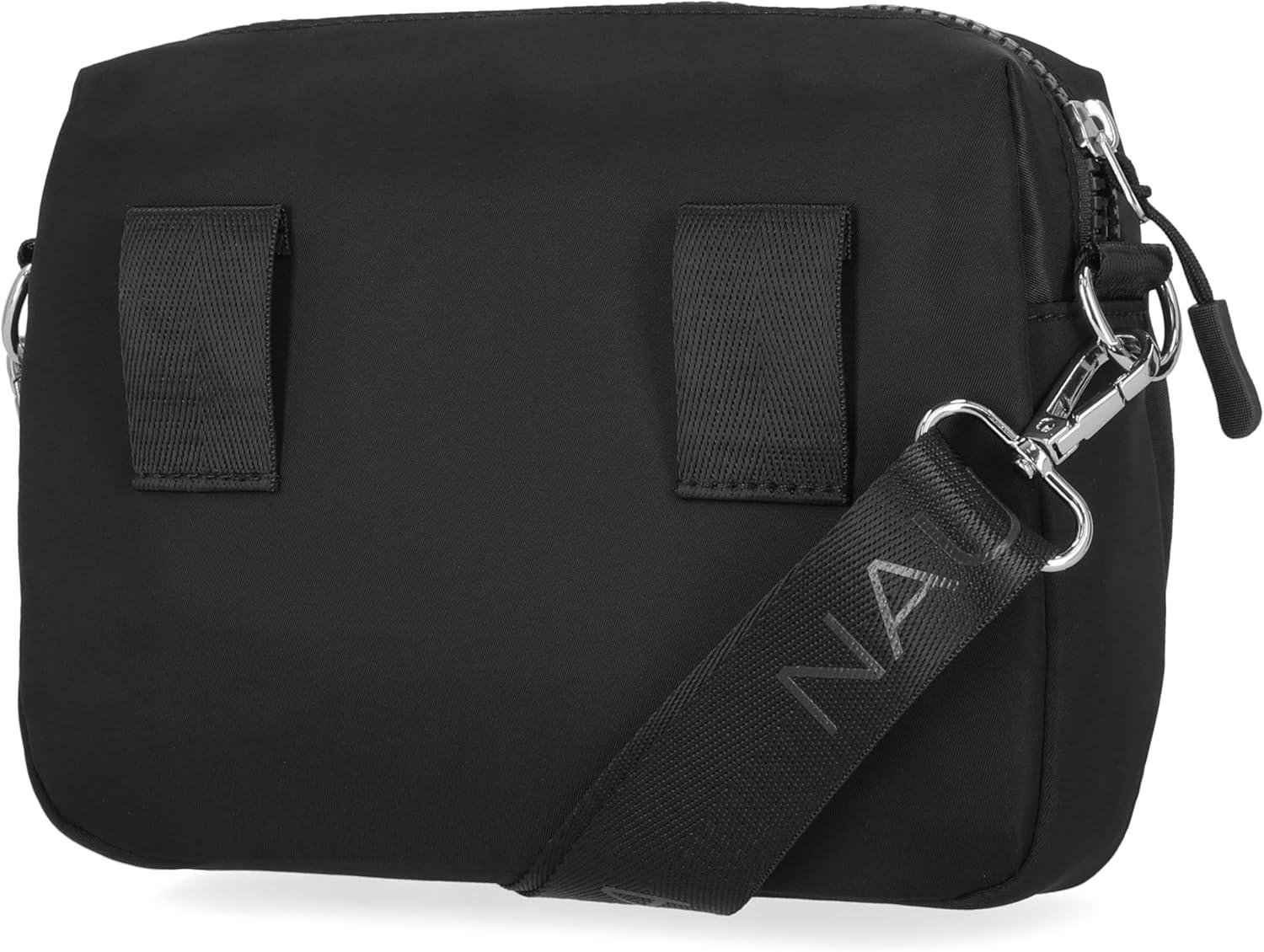 imageNautica Nylon Bean crossbodyBelt Bag adjustable shoulder strapBlack Tonal