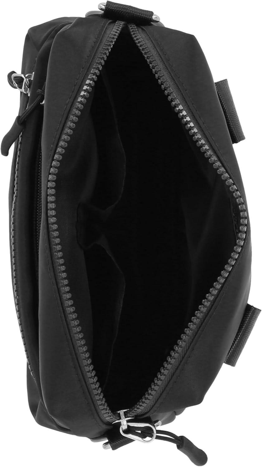 imageNautica Nylon Bean crossbodyBelt Bag adjustable shoulder strapBlack Tonal