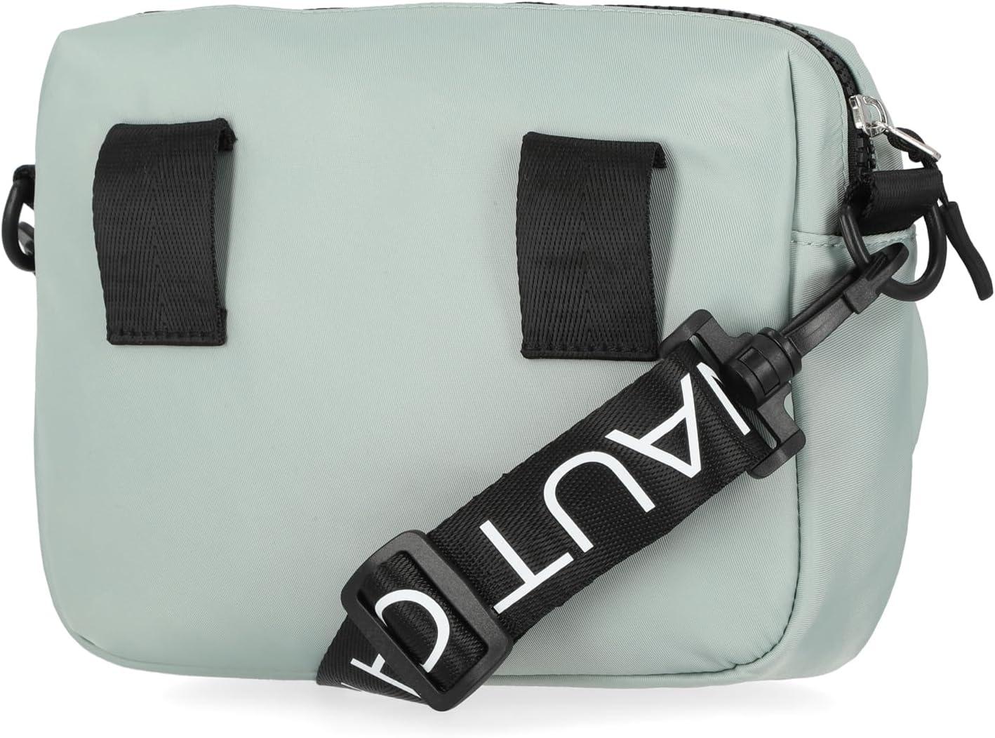 imageNautica Nylon Bean crossbodyBelt Bag adjustable shoulder strapDoveGrey