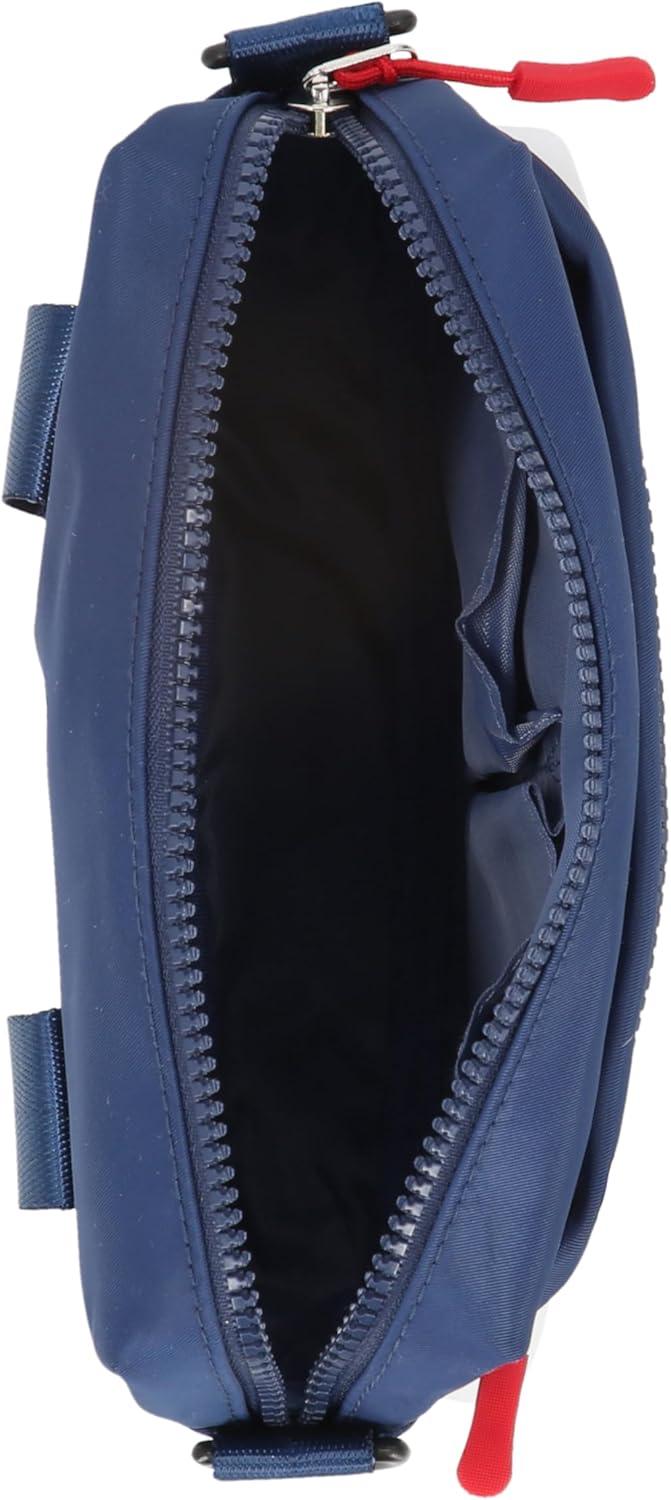 imageNautica Nylon Bean crossbodyBelt Bag adjustable shoulder strapIndigo White