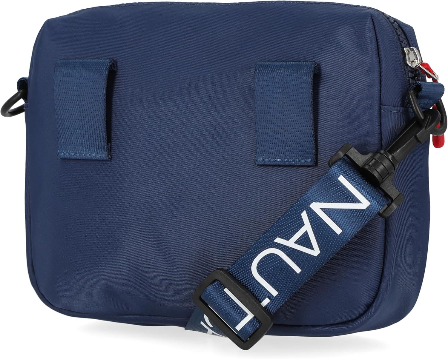 imageNautica Nylon Bean crossbodyBelt Bag adjustable shoulder strapIndigo White