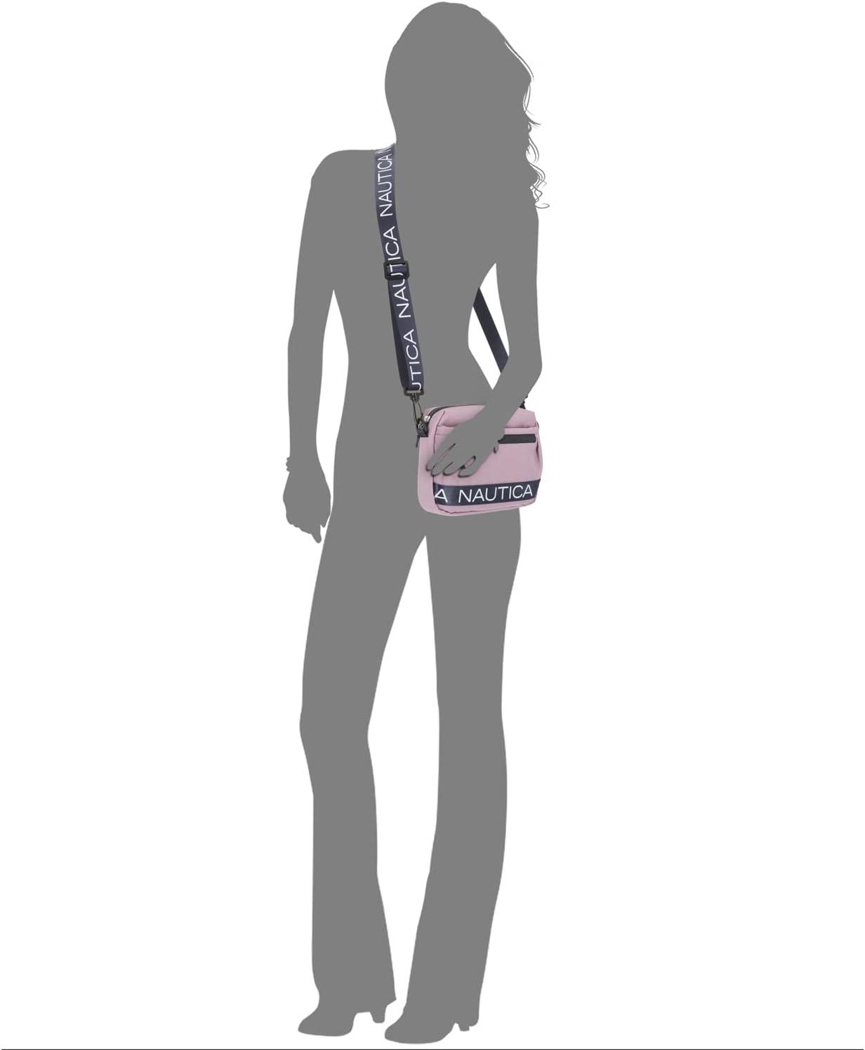 imageNautica Nylon Bean crossbodyBelt Bag adjustable shoulder strapLilac Rose
