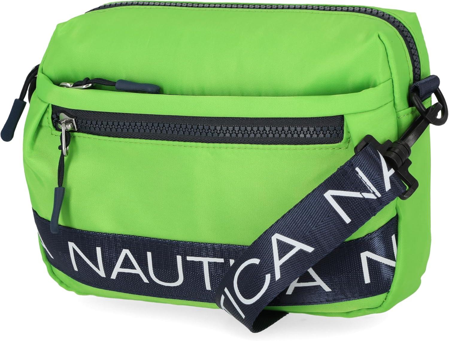 imageNautica Nylon Bean crossbodyBelt Bag adjustable shoulder strapLime