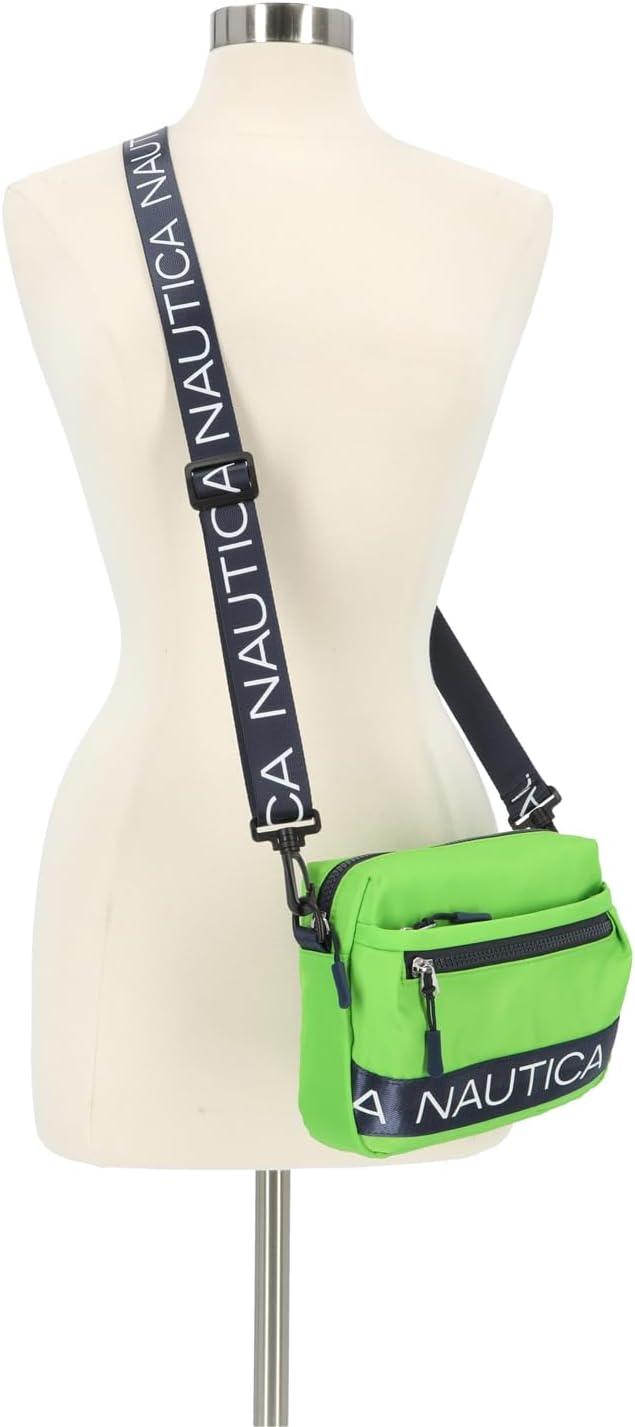 imageNautica Nylon Bean crossbodyBelt Bag adjustable shoulder strapLime