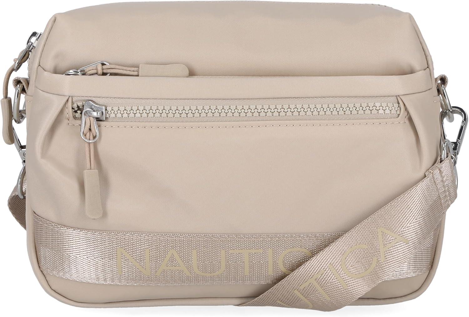 imageNautica Nylon Bean crossbodyBelt Bag adjustable shoulder strapMushroom