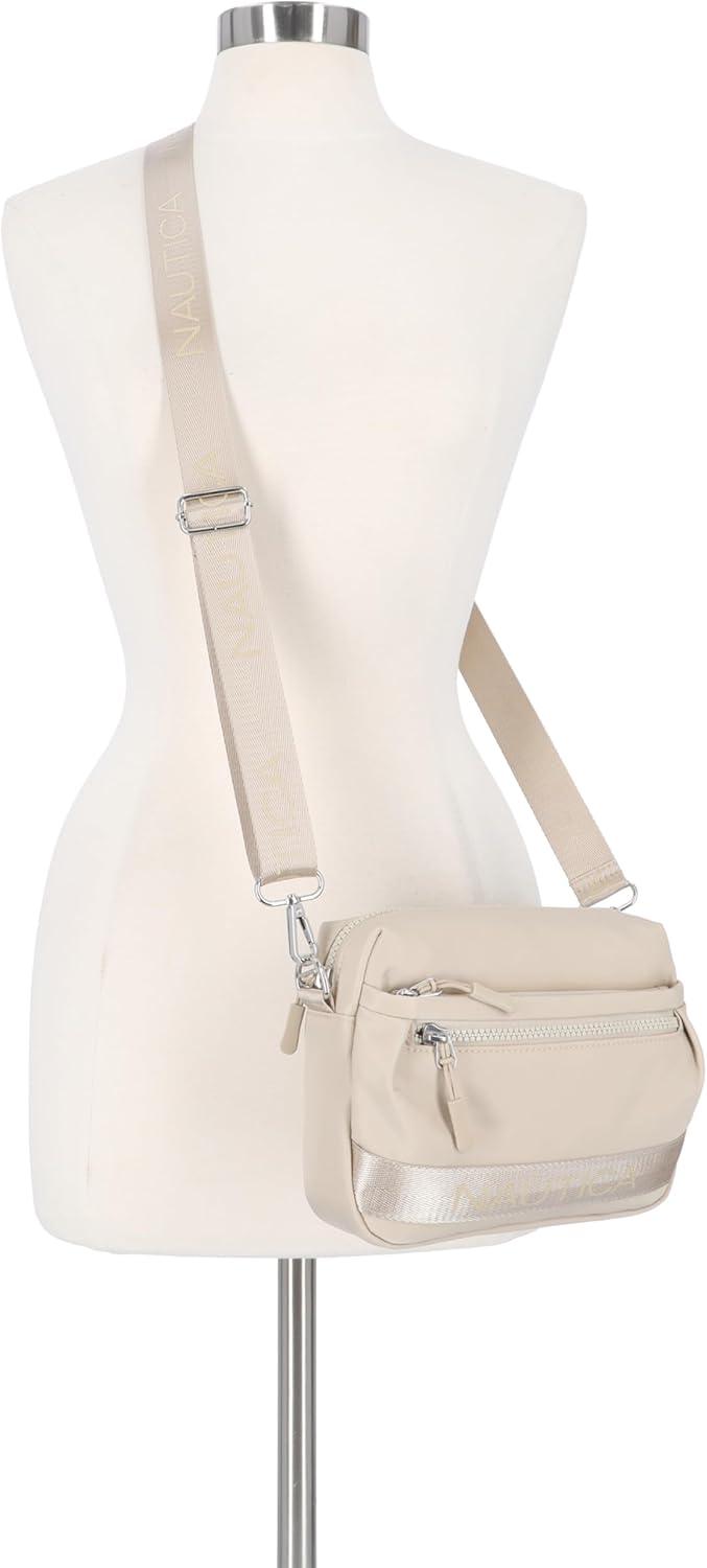 imageNautica Nylon Bean crossbodyBelt Bag adjustable shoulder strapMushroom