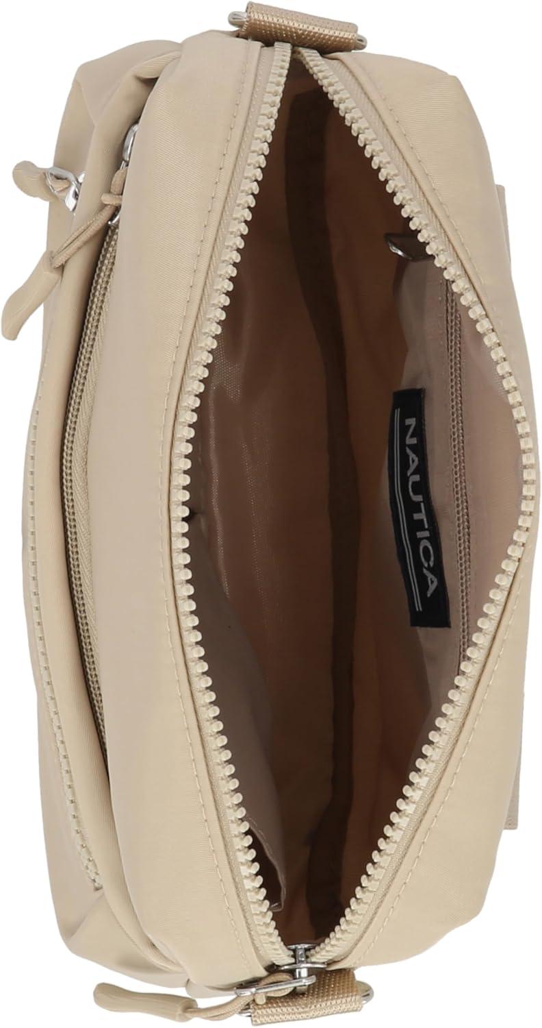 imageNautica Nylon Bean crossbodyBelt Bag adjustable shoulder strapMushroom