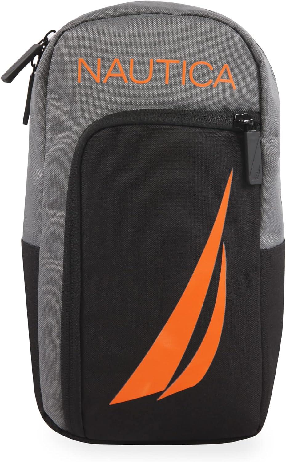 imageNautica Sling ShoulderBlkGreyOrange