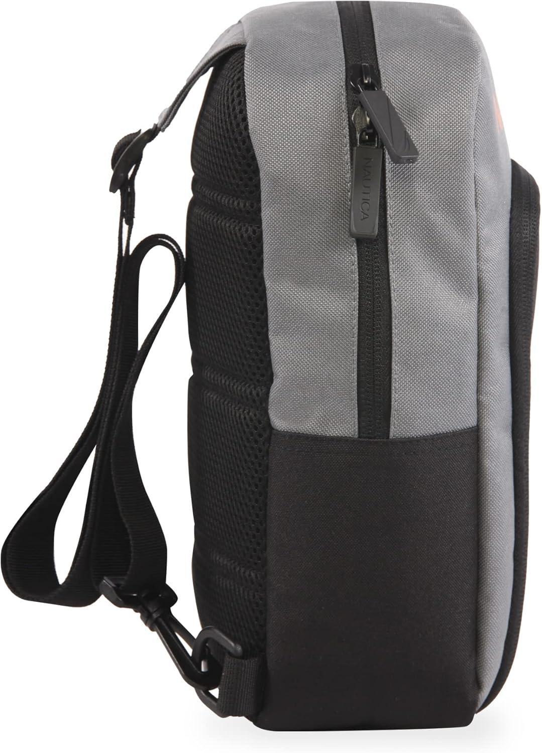 imageNautica Sling ShoulderBlkGreyOrange