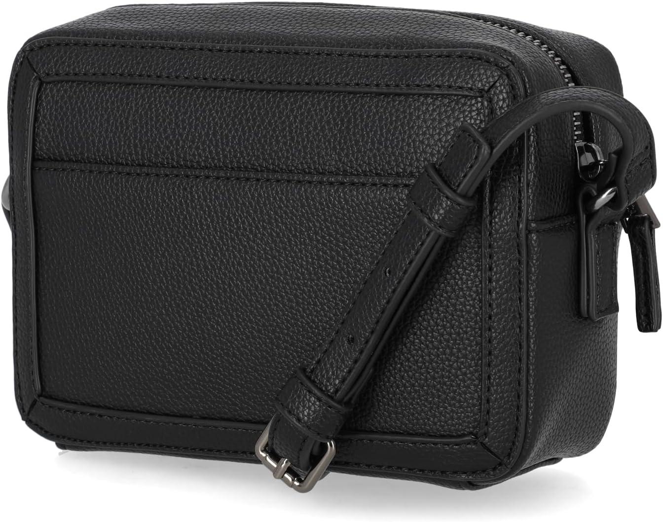 imageNautica Womens Candid Camera Adjustable Crossbody BagBlack Sherpa