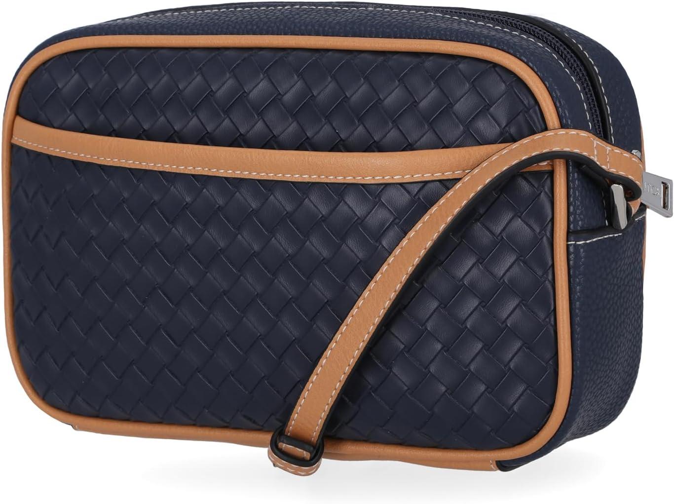 imageNautica Womens Candid Camera Adjustable Crossbody BagIndigo Woven