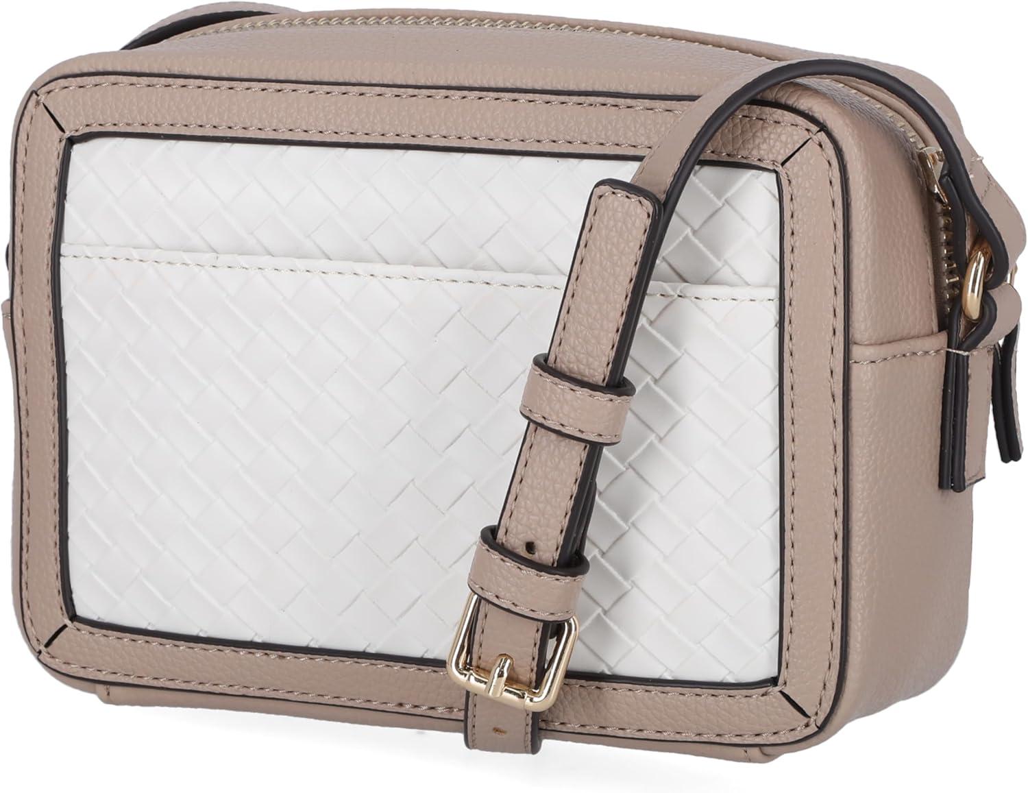 imageNautica Womens Candid Camera Adjustable Crossbody BagOn the Boarder WhiteMushroom