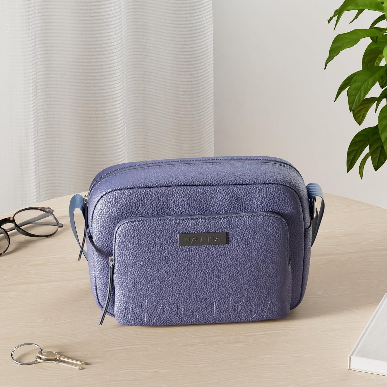 imageNautica Womens Out and About Adjustable Crossbody Bag Purse AdjustableIndigo