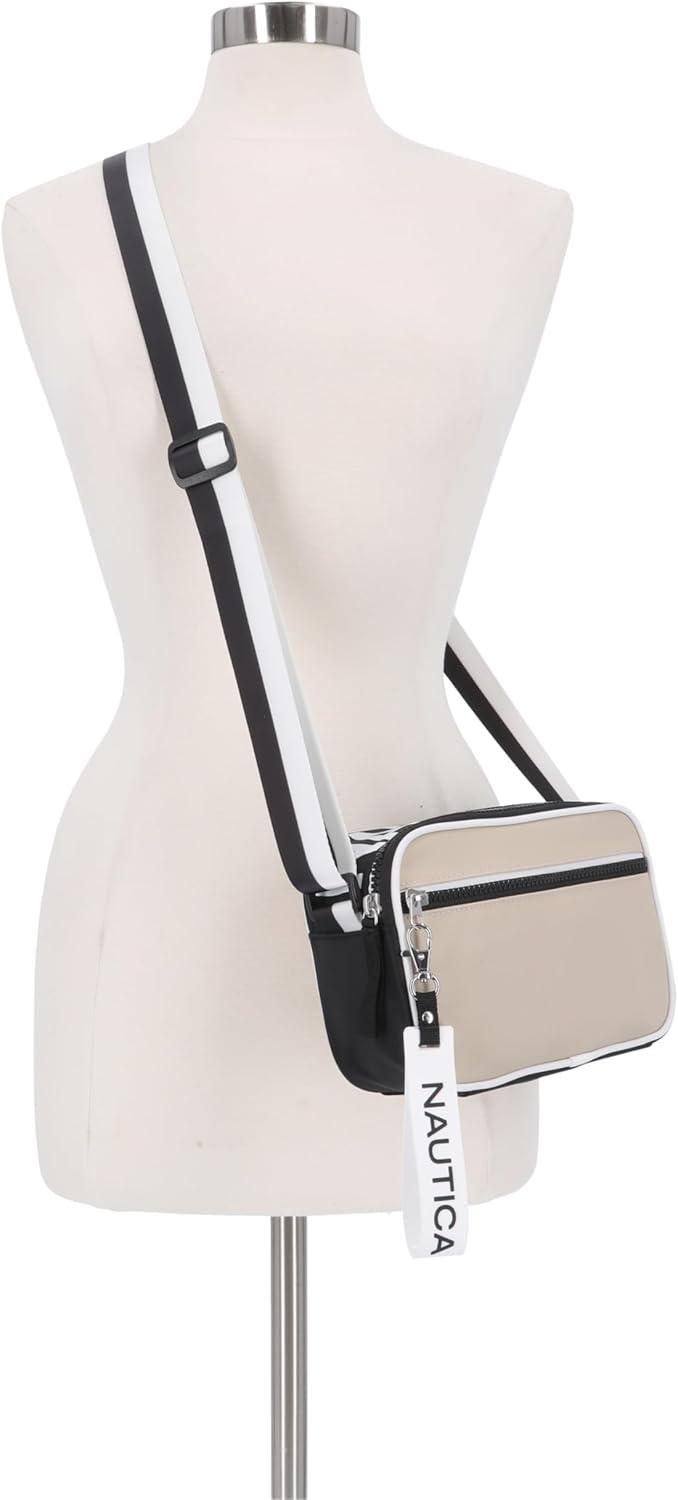 imageNautica womens High Seas Camera CrossbodyBilateral Oatmeal