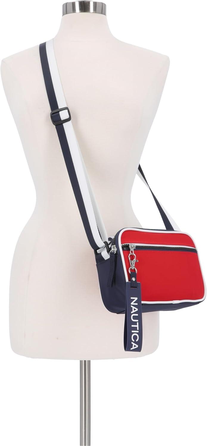 imageNautica womens High Seas Camera CrossbodyBilateral Red