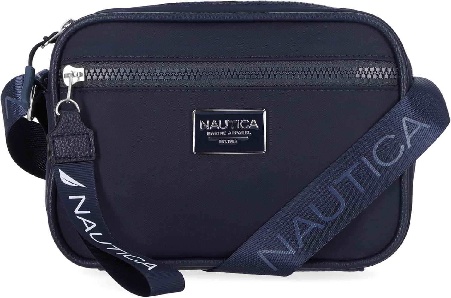 imageNautica womens High Seas Camera CrossbodyIndigo