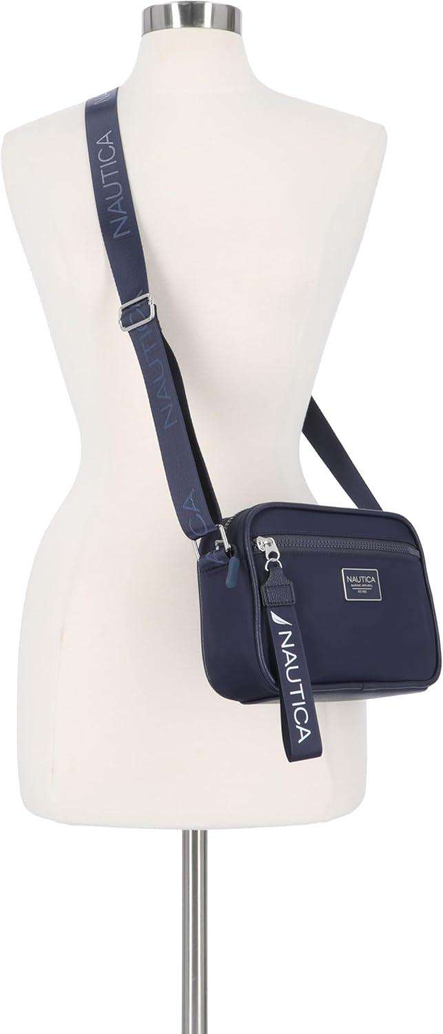 imageNautica womens High Seas Camera CrossbodyIndigo