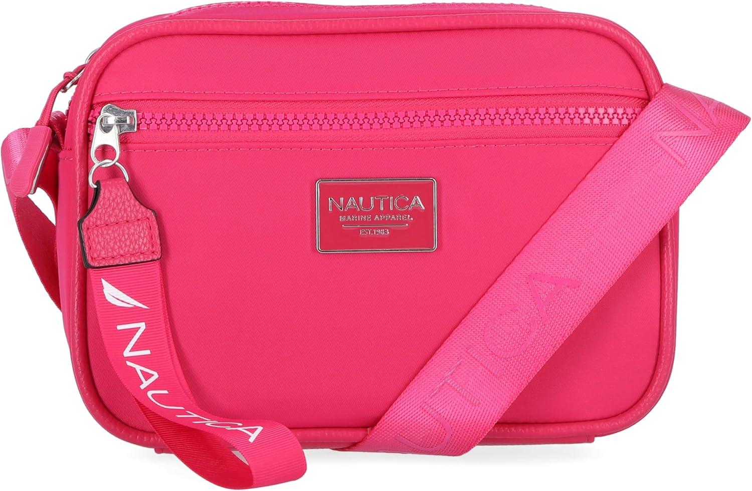 imageNautica womens High Seas Camera CrossbodyRaspberry