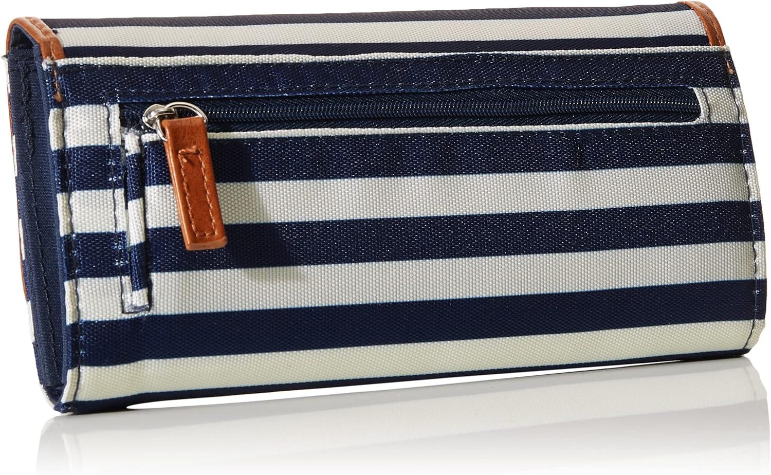 imageNautica womens The Perfect Carry All Money Manager Wallet Organizer with RFID Blocking Wallet Organizer with RFID BlockingIndigoBoneSand