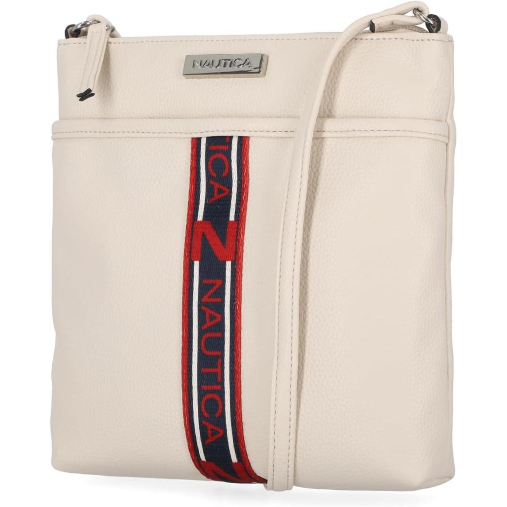 imageNautica Lakeside Signature Jaquard North South Crossbody BagLinked Bone