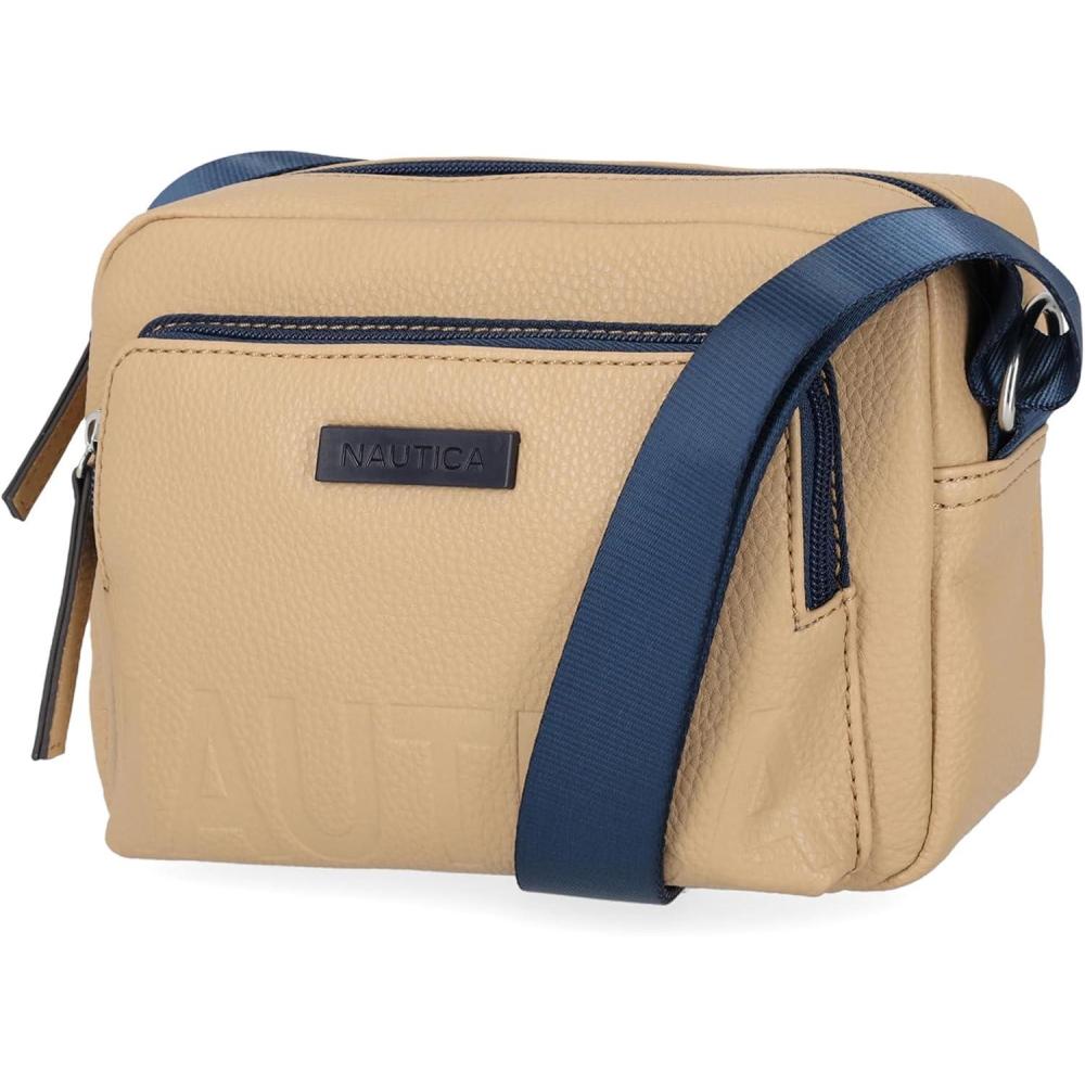 imageNautica Womens Out and About Adjustable Crossbody Bag Purse AdjustableSand