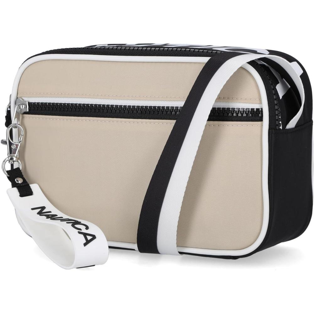 imageNautica womens High Seas Camera CrossbodyBilateral Oatmeal