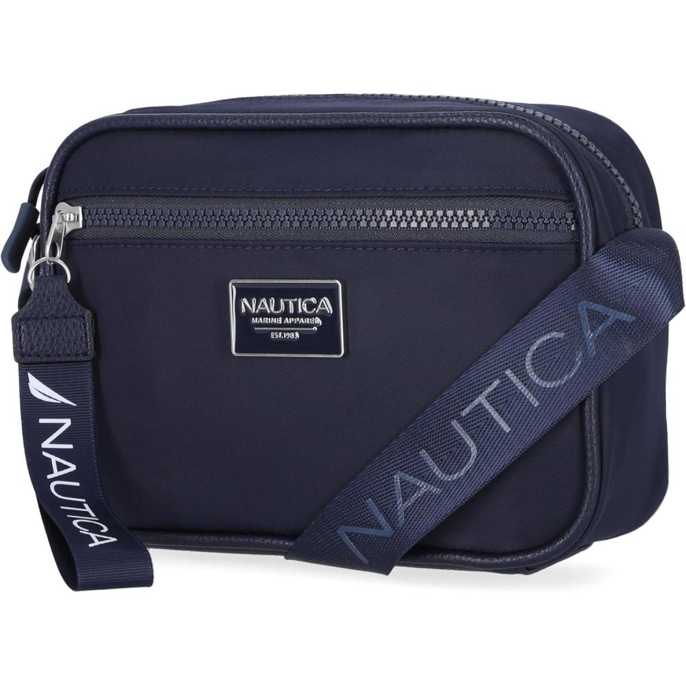 imageNautica womens High Seas Camera CrossbodyIndigo