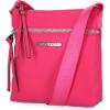 imageNautica Diver Nylon Small Womens Crossbody Bag Purse with Adjustable Shoulder StrapZipper Up Raspberry