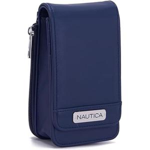 Nautica Catalina RFID Womens Crossbody Bag, Vegan Leather Compact Cell Phone Shoulder Travel Purse Holder(Indigo)