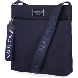 Nautica Diver Nylon Small Women’s Crossbody Bag Purse with Adjustable Shoulder Strap(Indigo 2)