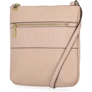 Nautica Lakeside Signature Jaquard North South Crossbody Bag(Nude (Lattice Quilt))